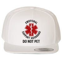 Emotional Support Husband Do Not Pet Wool Snapback Cap