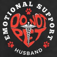 Emotional Support Husband Do Not Pet Best Husband Funny Adult Drive Performance Visor