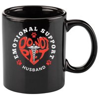 Emotional Support Husband Do Not Pet Best Husband Funny 11oz C Handle Ceramic Mug