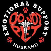 Emotional Support Husband Do Not Pet Best Husband Funny Drawstring Bag