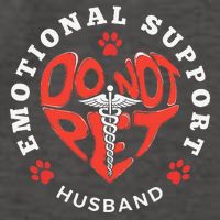 Emotional Support Husband Do Not Pet Best Husband Funny Vector Backpack