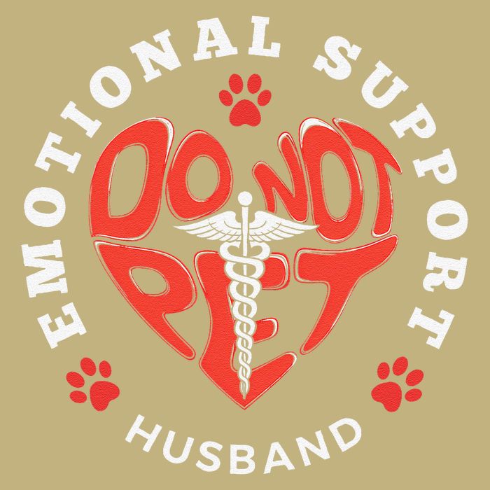 Emotional Support Husband Do Not Pet Best Husband Funny Cooling Performance Crew T-Shirt