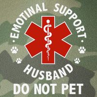 Emotional Support Husband Do Not Pet Funny Legacy Tie Dye Trucker Hat