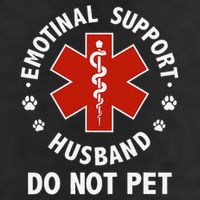 Emotional Support Husband Do Not Pet Funny Cool Comfort Performance Bucket Hat