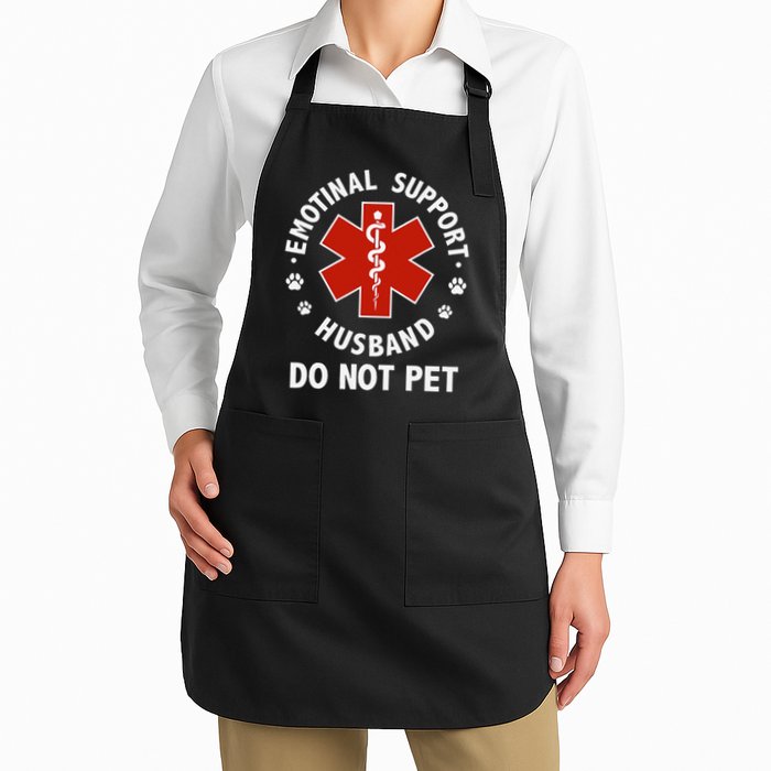 Emotional Support Husband Do Not Pet Funny Apron