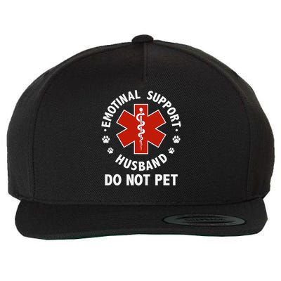 Emotional Support Husband Do Not Pet Funny Wool Snapback Cap