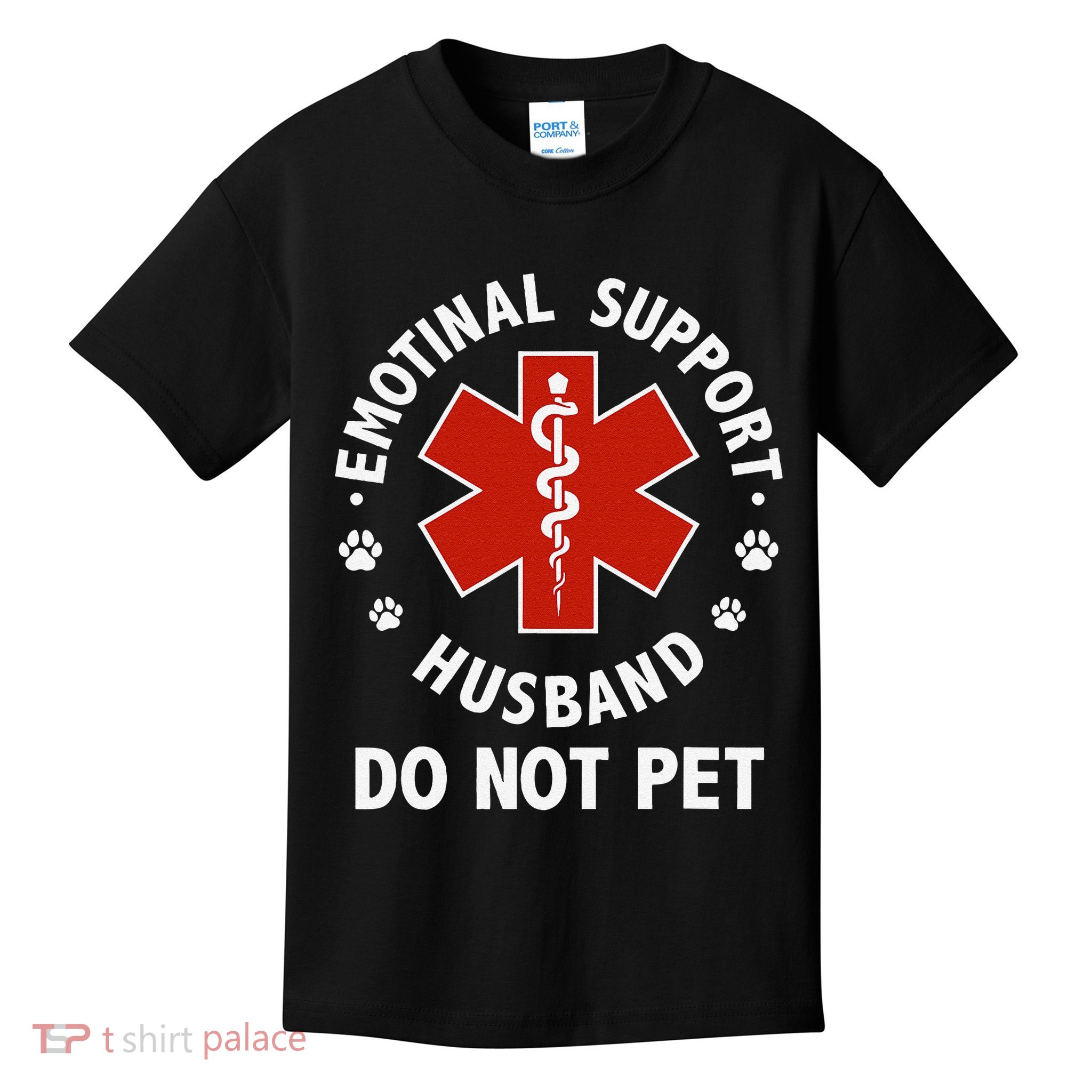Emotional Support Husband Do Not Pet Funny Kids T-Shirt