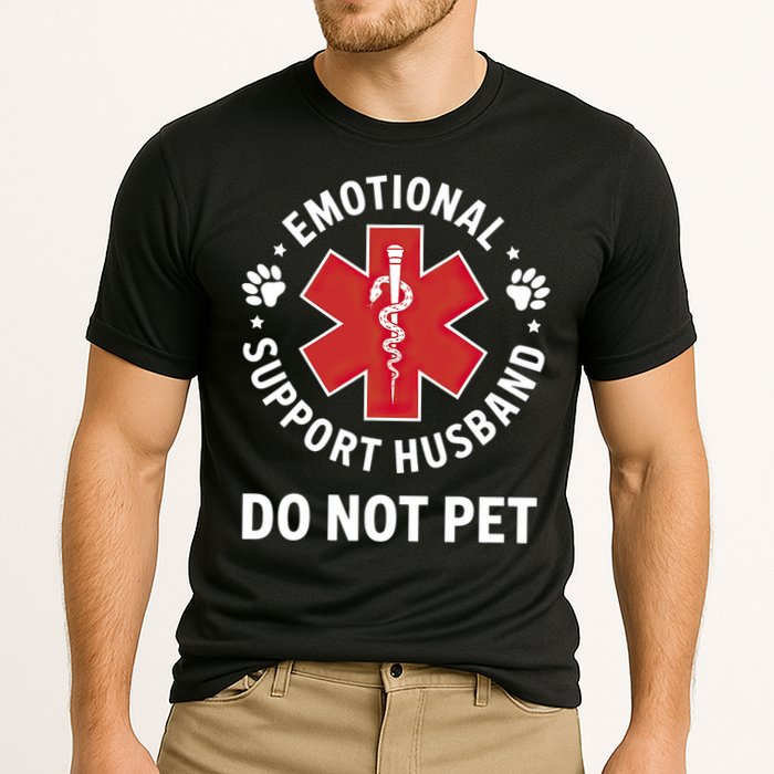 Emotional Support Husband Do Not Pet  Cooling Performance Crew T-Shirt