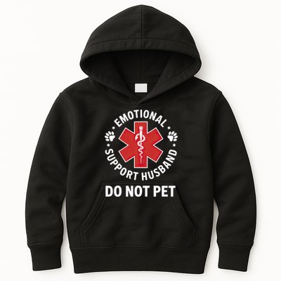 Emotional Support Husband Do Not Pet  Kids Hoodie