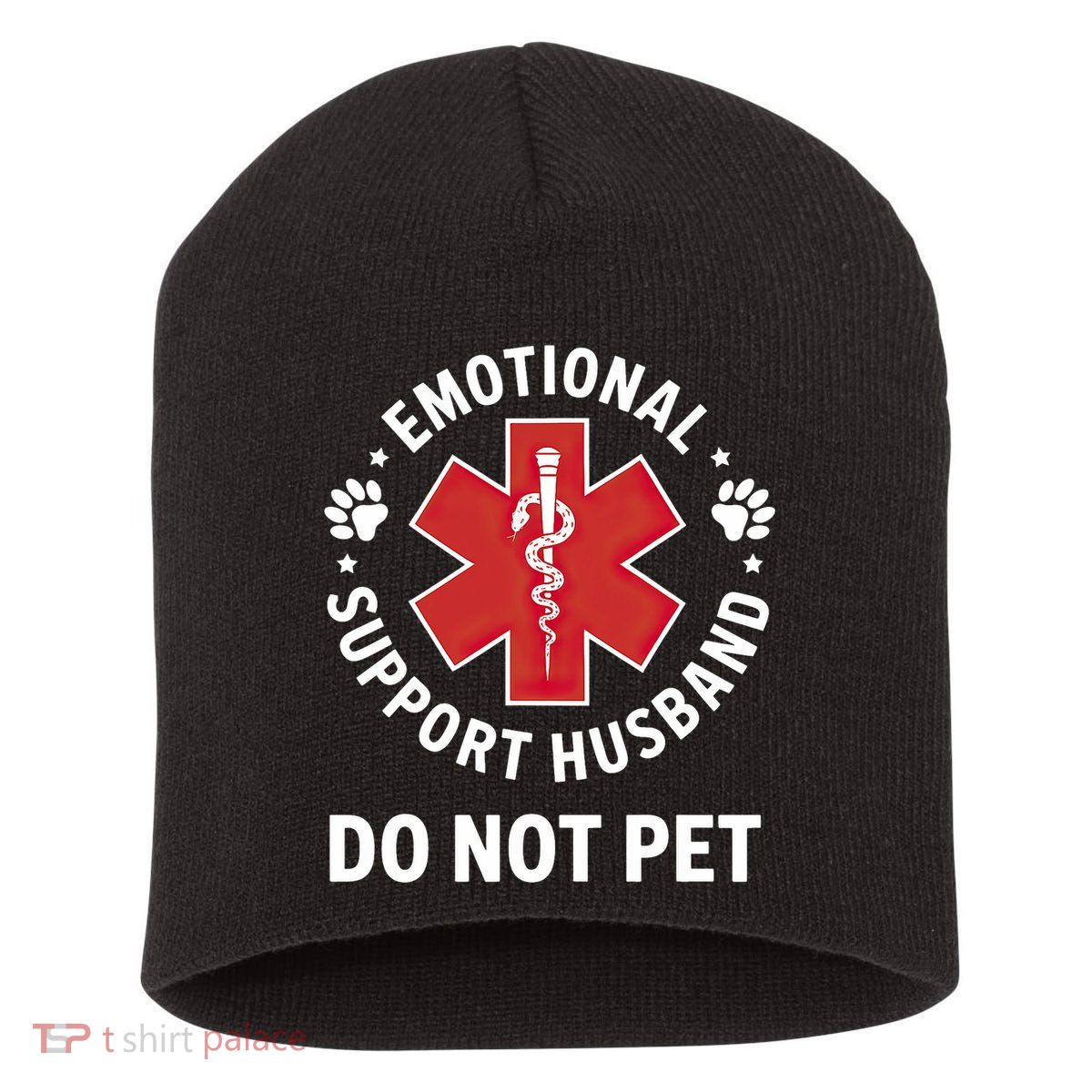 Emotional Support Husband Do Not Pet  Short Acrylic Beanie