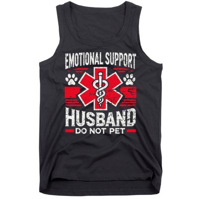 Emotional Support Husband Do Not Pet Vintage Tank Top