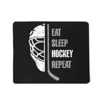 Eat Sleep Hockey Repeat Christmas For Teen Adult Hockey Mousepad