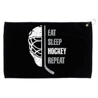 Eat Sleep Hockey Repeat Christmas For Teen Adult Hockey Grommeted Golf Towel