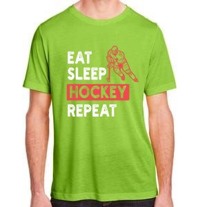 Eat Sleep Hockey Repeat Ice Hockey Lovers Joke Gift Meaningful Gift Adult ChromaSoft Performance T-Shirt