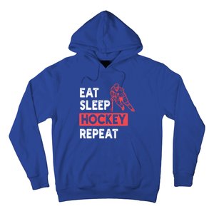 Eat Sleep Hockey Repeat Ice Hockey Lovers Joke Gift Meaningful Gift Hoodie