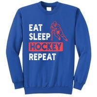 Eat Sleep Hockey Repeat Ice Hockey Lovers Joke Gift Meaningful Gift Sweatshirt