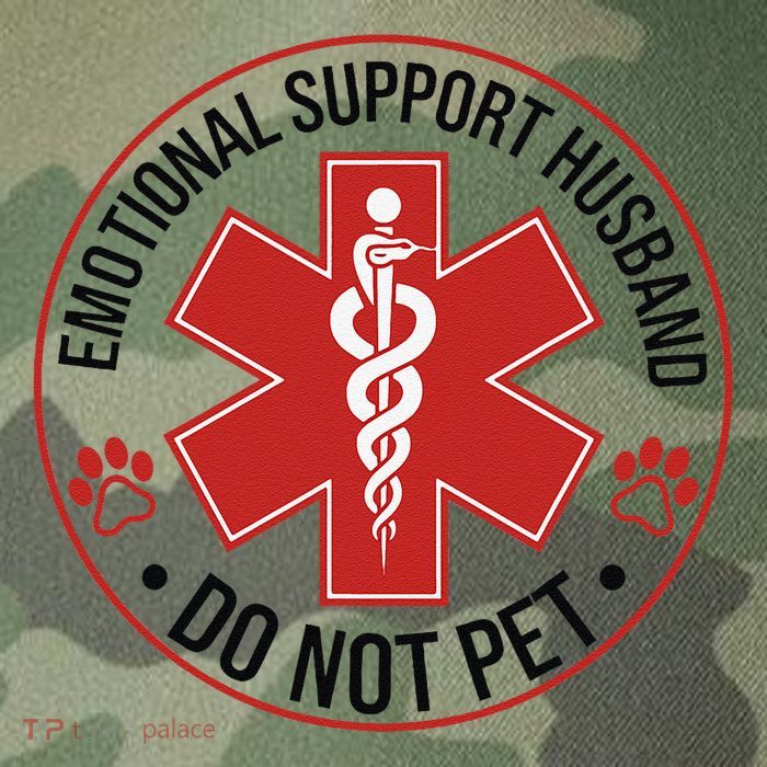 Emotional Support Husband Do Not Pet Legacy Tie Dye Trucker Hat