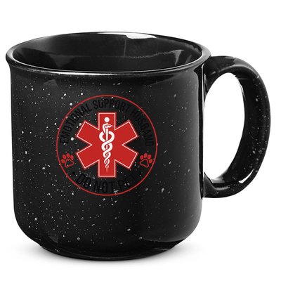 Emotional Support Husband Do Not Pet 15oz Campfire Ceramic Mug