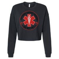Emotional Support Husband Do Not Pet Cropped Pullover Crew