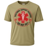 Emotional Support Husband Do Not Pet Cooling Performance Crew T-Shirt