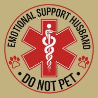 Emotional Support Husband Do Not Pet Magnet