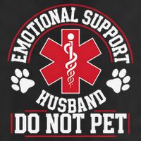 Emotional Support Husband Do Not Pet Cool Comfort Performance Bucket Hat