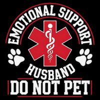 Emotional Support Husband Do Not Pet Sustainable Bucket Hat