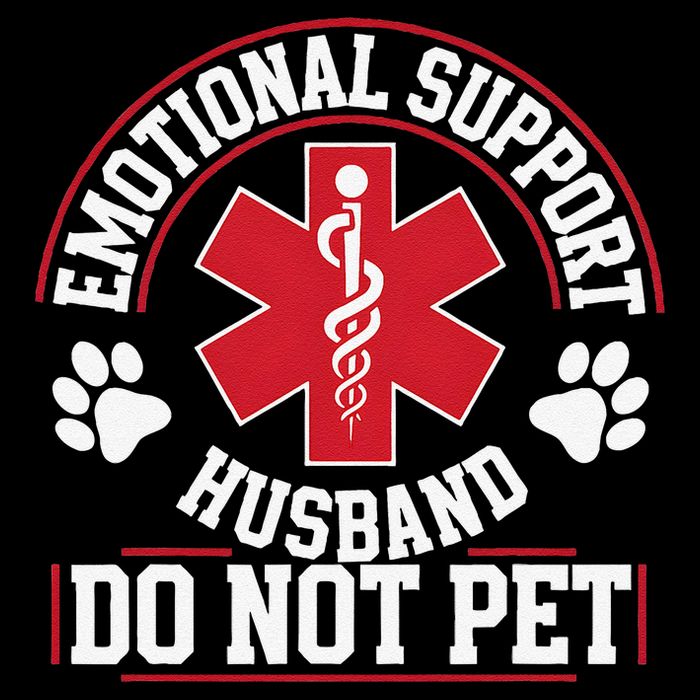 Emotional Support Husband Do Not Pet Sustainable Bucket Hat