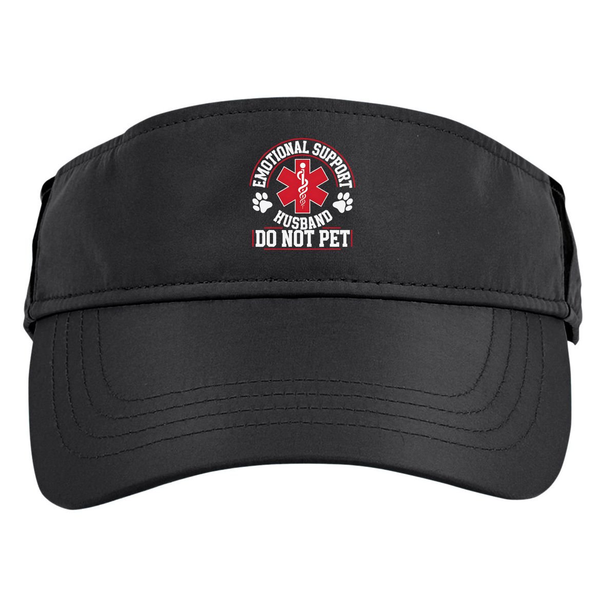 Emotional Support Husband Do Not Pet Adult Drive Performance Visor