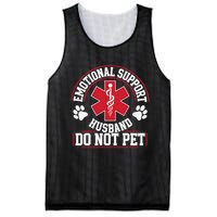 Emotional Support Husband Do Not Pet Mesh Reversible Basketball Jersey Tank