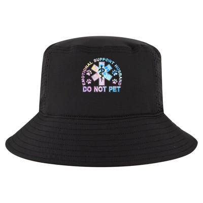 Emotional Support Husband Do Not Pet Tie Dye Cool Comfort Performance Bucket Hat