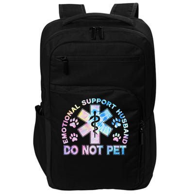Emotional Support Husband Do Not Pet Tie Dye Impact Tech Backpack