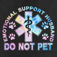 Emotional Support Husband Do Not Pet Tie Dye Adult Drive Performance Visor