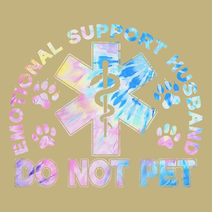 Emotional Support Husband Do Not Pet Tie Dye Performance Shirt