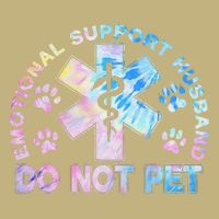Emotional Support Husband Do Not Pet Tie Dye Button