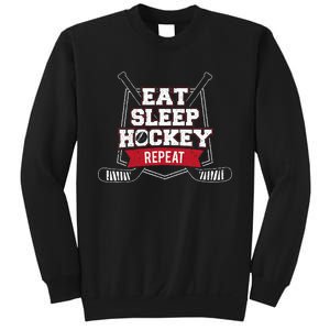 Eat Sleep Hockey Repeat Ice Hockey Player Gift Sweatshirt