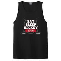 Eat Sleep Hockey Repeat Ice Hockey Player Gift PosiCharge Competitor Tank