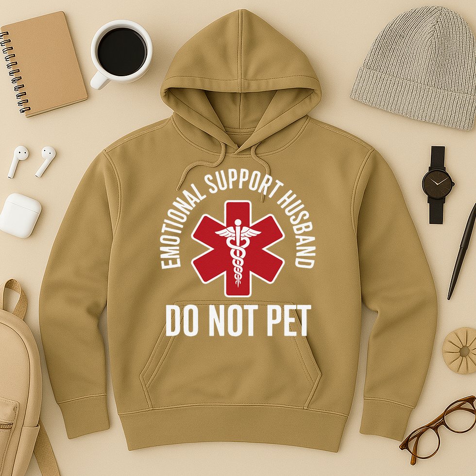 Emotional Support Husband Do Not Pet Hoodie