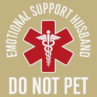 Emotional Support Husband Do Not Pet Hoodie