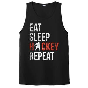 Eat Sleep Hockey Repeat Ice Hockey Gift PosiCharge Competitor Tank