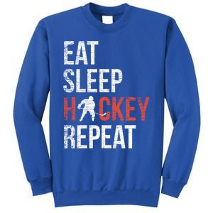 Eat Sleep Hockey Repeat Ice Hockey Gift Sweatshirt