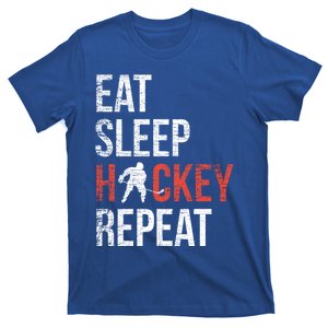 Eat Sleep Hockey Repeat Ice Hockey Gift T-Shirt