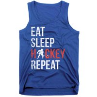 Eat Sleep Hockey Repeat Ice Hockey Gift Tank Top