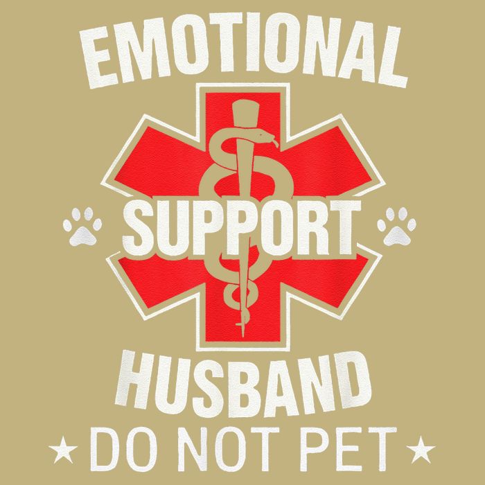 Emotional Support Husband Do Not Pet Mousepad