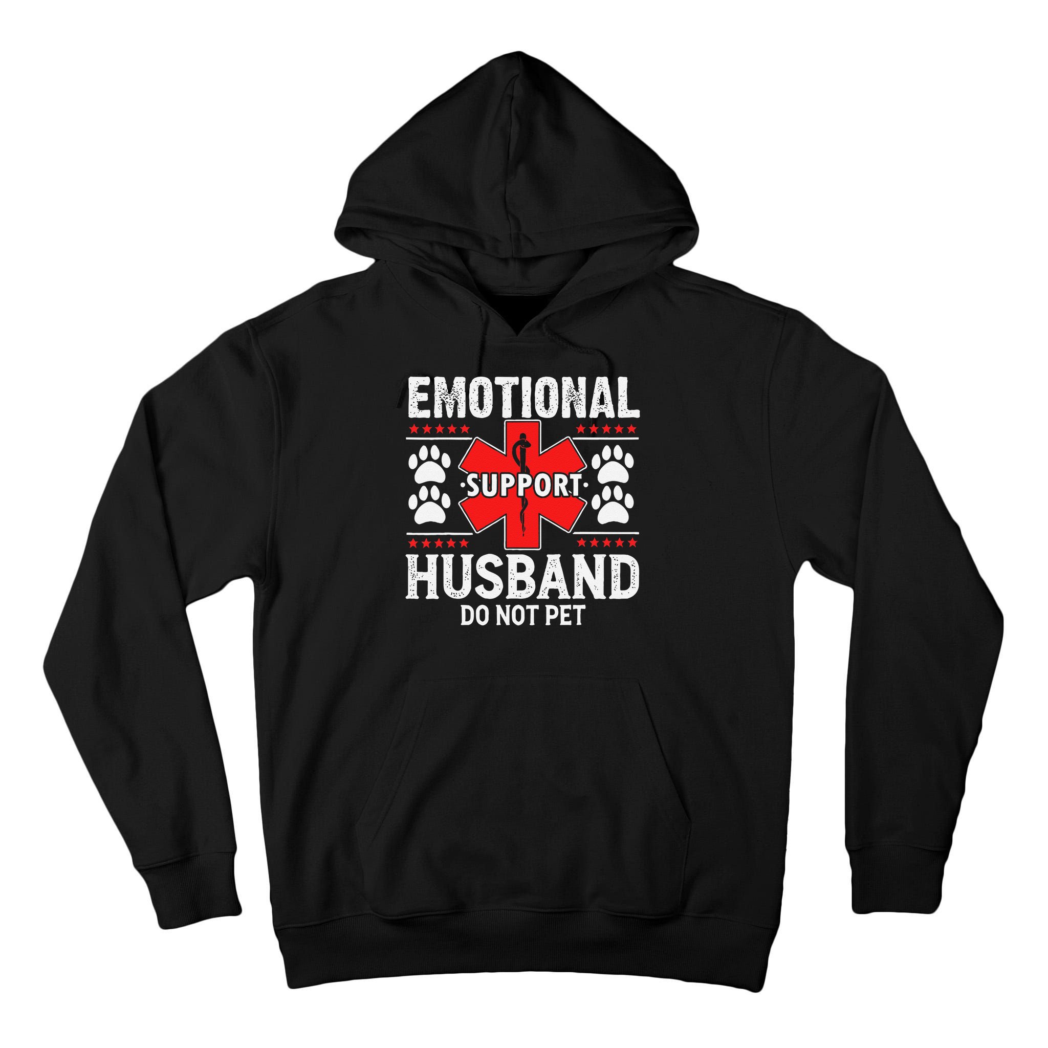 Emotional Support Husband Do Not Pet Tall Hoodie