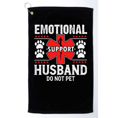 Emotional Support Husband Do Not Pet Golf Towel