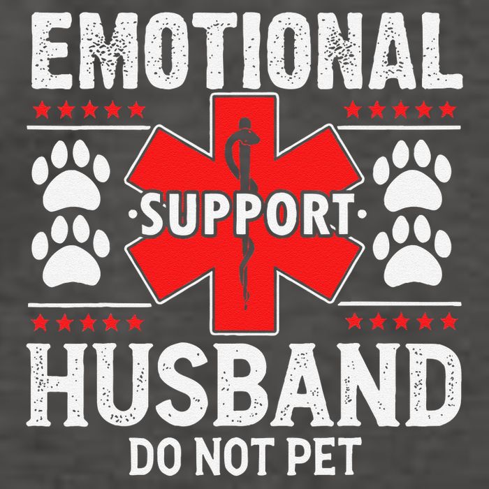 Emotional Support Husband Do Not Pet Vector Backpack