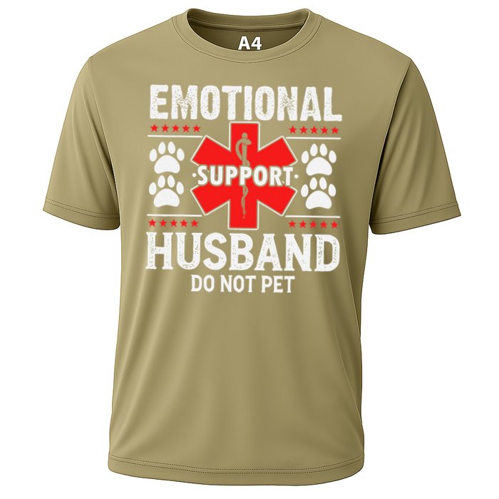 Emotional Support Husband Do Not Pet Cooling Performance Crew T-Shirt