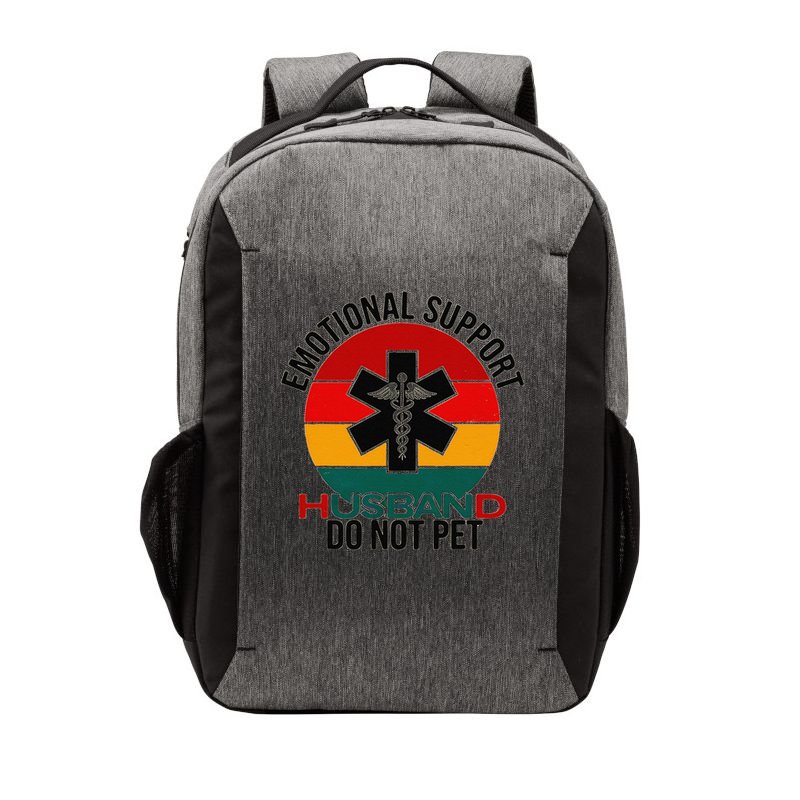 Emotional Support Husband Do Not Pet Funny women Vector Backpack
