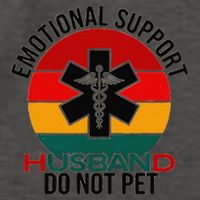 Emotional Support Husband Do Not Pet Funny women Vector Backpack